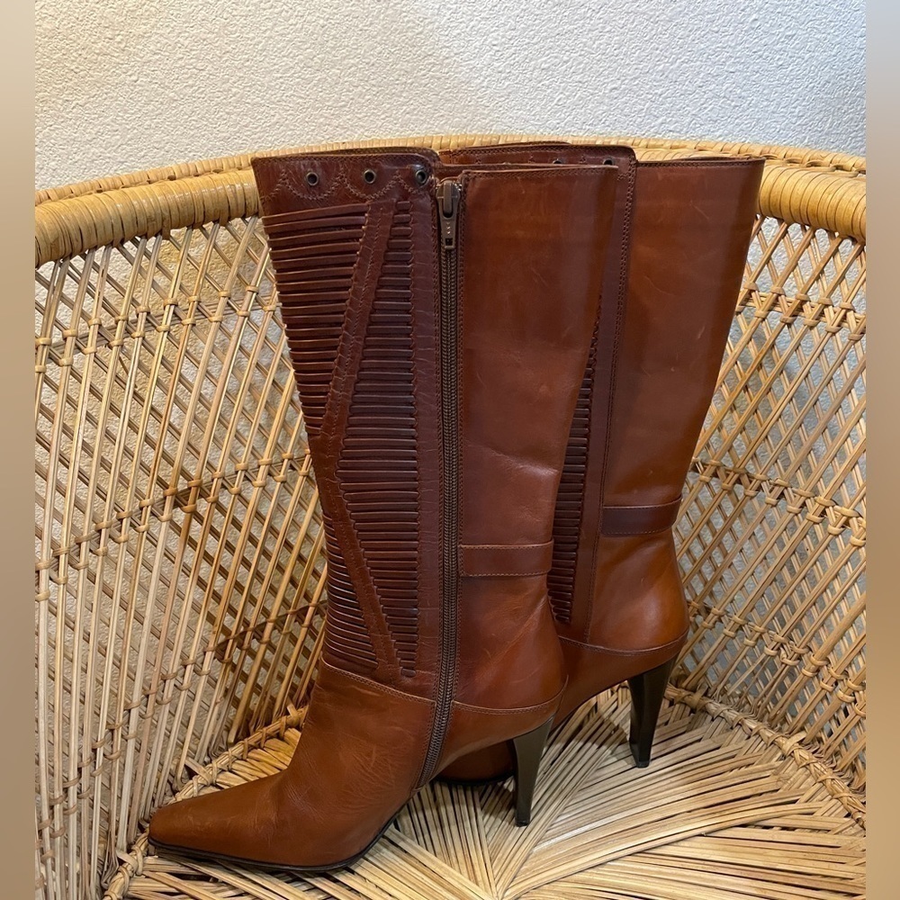 Via Spiga Brown Leather Tall Boots‎ – Size 8.5 Made in Italy